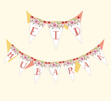 Load image into Gallery viewer, Eid Mubarak | Pink Floral Banner
